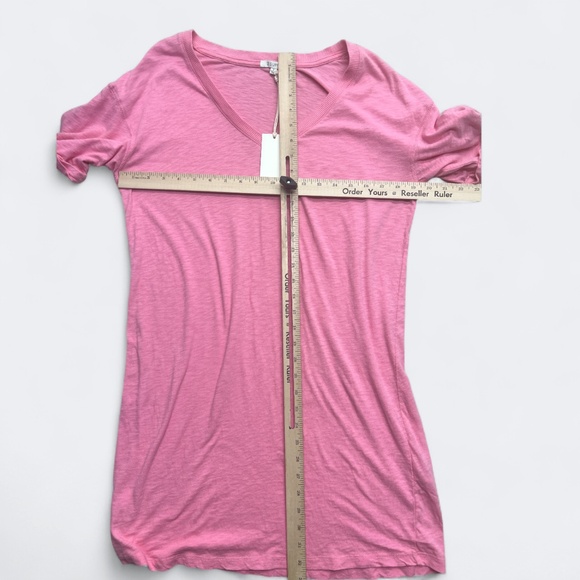 Z SUPPLY Sleep Shirt Tee S Pink V Neck Rolled Short Sleeves Lightweight Lounge - Picture 10 of 12